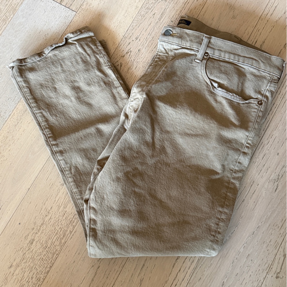 Ralph Lauren Polo Tan Khaki Cotton Pants